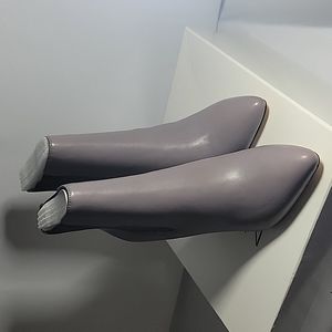 Neiman Marcus Palazzi Leather Grey-Le